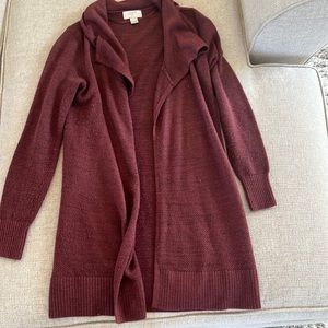 Loft open long cardigan sweater